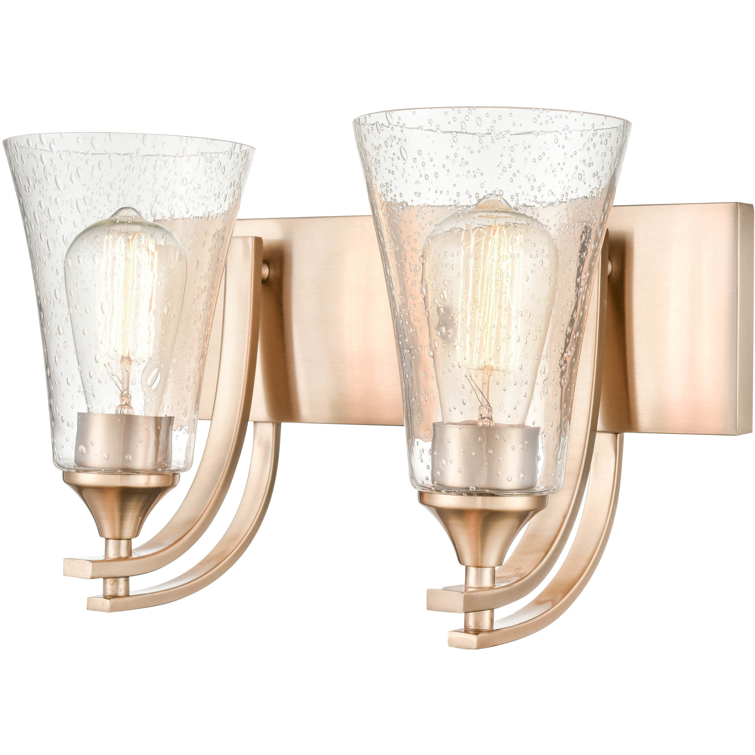 Natalie 2 Light 14.5 inch Modern Gold Vanity Light Wall Light